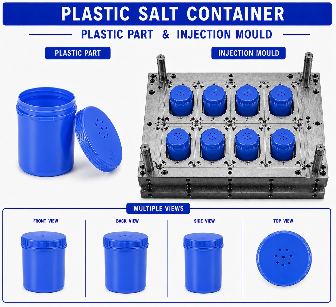 Plastic Salt Container Mould and Moulding Service